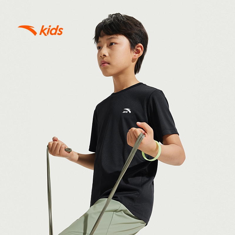 Áo chạy ngắn tay thời trang thể thao bé trai size 110-170 Anta Kids A725B7108