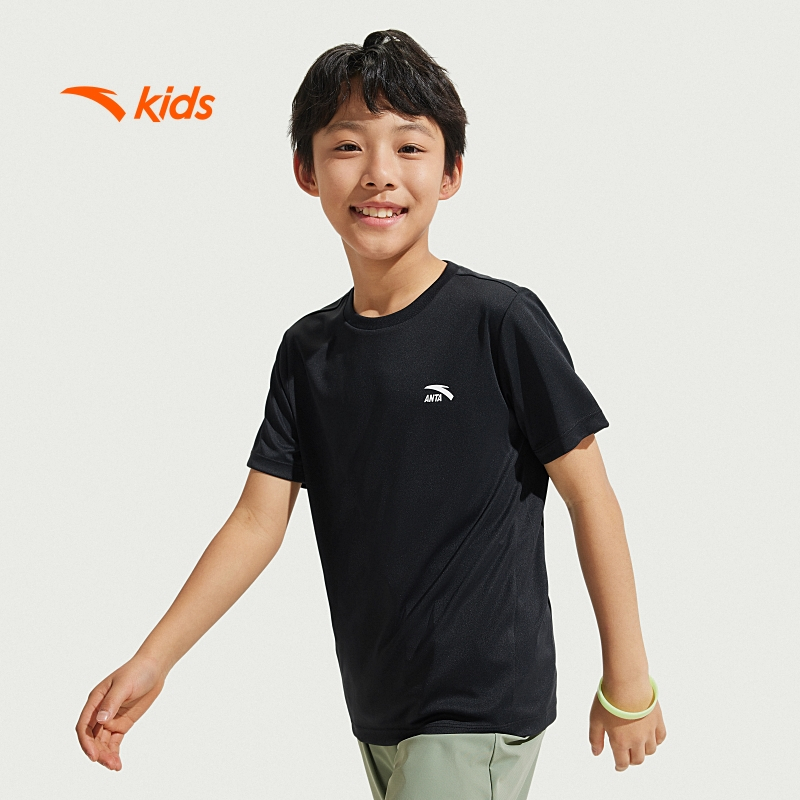 Áo chạy ngắn tay thời trang thể thao bé trai size 110-170 Anta Kids A725B7108