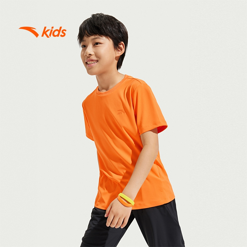 Áo chạy ngắn tay thời trang thể thao bé trai size 110-170 Anta Kids A725B7108