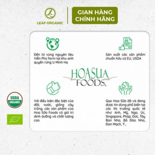 Ảnh Gạo trắng ăn dặm cho bé Japonica Hoa Sữa Foods hộp 1kg 2