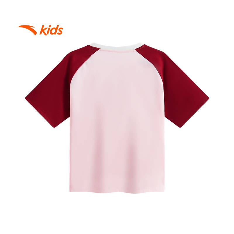 Áo phông ngắn tay thể thao bé gái size 130-165 Anta Kids 3625B8113