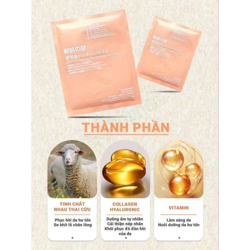 Mặt nạ nhau thai cừu miếng bán lẻ 1 miếng