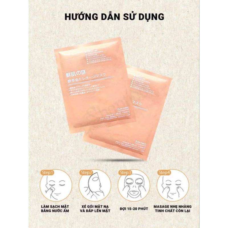 Mặt nạ nhau thai cừu miếng bán lẻ 1 miếng
