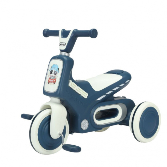 Xe đạp 3 bánh gấu Panda 5188 có nhạc có đèn cho bé - xe ba bánh mẫu mới