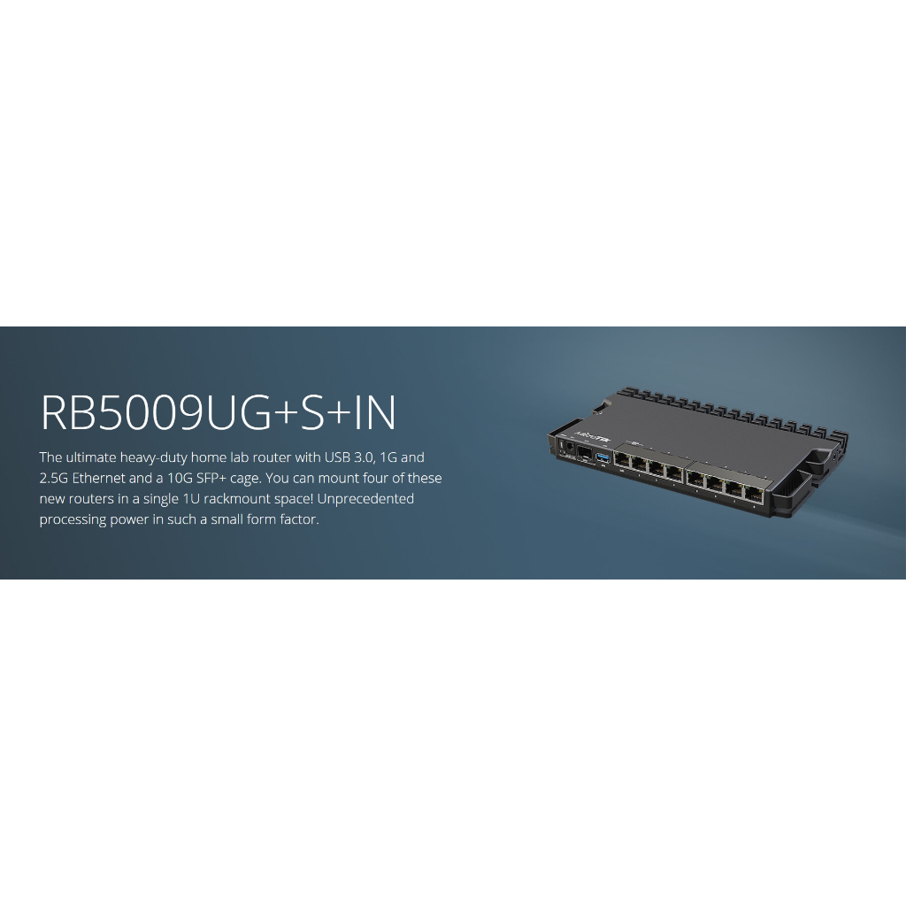 Router Mikrotik RB5009UG+S+IN CPU Quad-core 1.4Ghz, RAM 1GB, 7 cổng ...