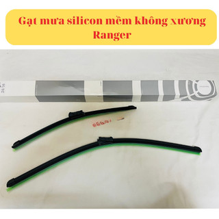 Gạt mưa xe Ford Ranger 2016, 2021, 2022, 2023, 2024 gạt mềm không xương chính hãng ( Giá 1 đôi ) gạt lẫy theo xe