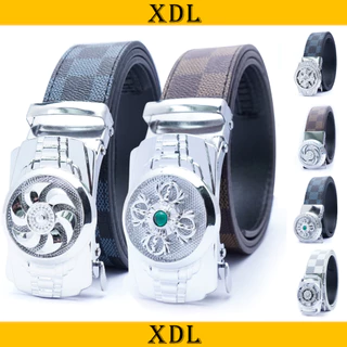 Thắt lưng nam đá xoay nhiều màu, dây lưng nam khoá gạt xoay 360 độ mạ bạc A8GXT