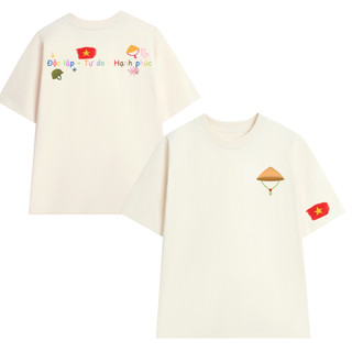 [HỎA TỐC] Áo Thun UNISEX form rộng nam nữ in hình 2 mặt Nón Lá Việt Nam yêu nước chất Cotton mềm mịn co dãn 2c