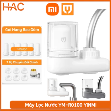 Bộ Lọc Nước Tại Vòi Xiaomi Youpin YINMI YM-R0100, Khử clo, Chống Bùn - Tảo - Cát Bụi Mịn, Lõi Lọc Vó Thể Vệ Sinh