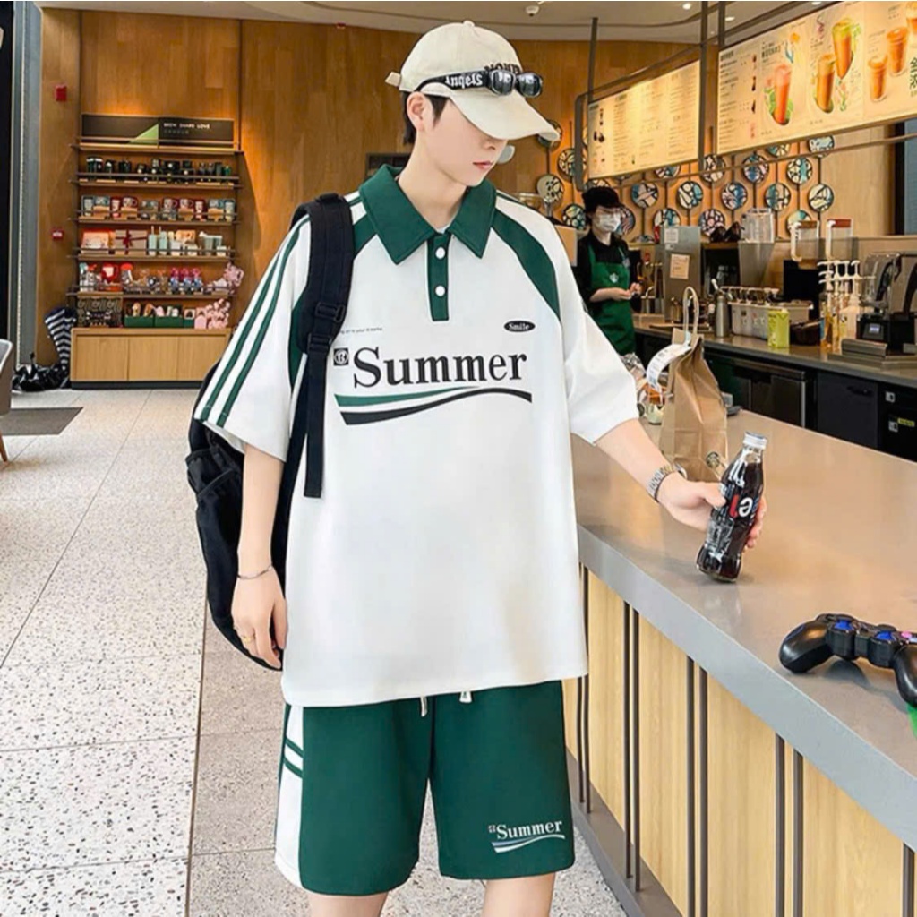 Ảnh Bộ thể thao nam nữ SUMMER NAD.Đồ bộ thể thao unisex chất tổ ong thấm hút mồ hôi thoáng mát 3