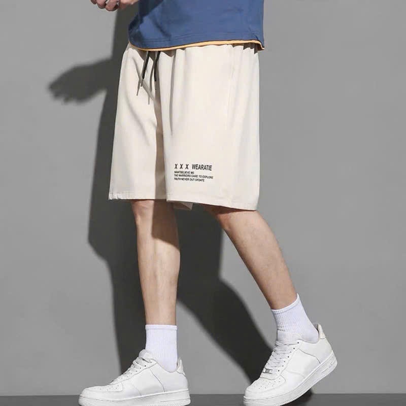 Ảnh Quần đùi nam nữ WEARATIE NAD Unisex Quần Short chất vải cotton mặc thoáng mát thoải mái 4