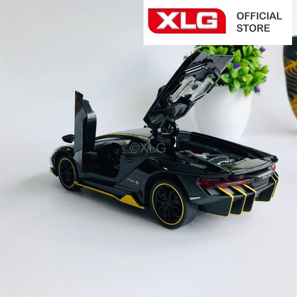 Ảnh Mô hình xe thể thao Lamborghini Aventador LP770 1:24 cao cấp bằng hợp kim có đèn âm thanh 3