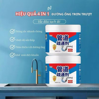 Chất Tẩy Rửa Đường Ống Mạnh Mẽ | 260g | Khử Mùi Hôi | Phù Hợp Cho Cống Sàn, Chậu Rửa Mặt, và Ống Thoát Nước | Chất Tẩy