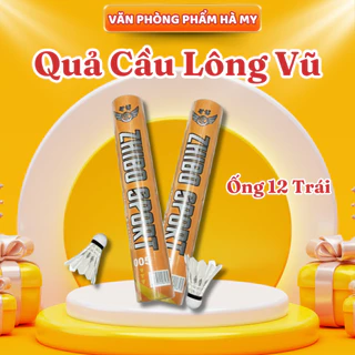 (Ống 12 Trái) Quả Cầu Lông Vũ - Trái Cầu Lông Vũ Dành Cho Tập Luyện