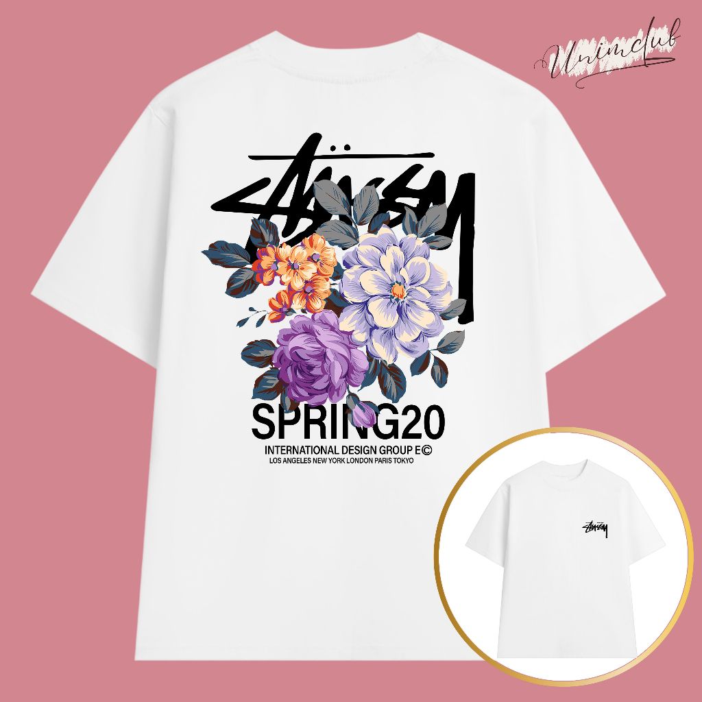 Áo Thun Stusssy Unisex 100% Cotton Cao Cấp Phong Cách Streetwear Đường Phố - STS