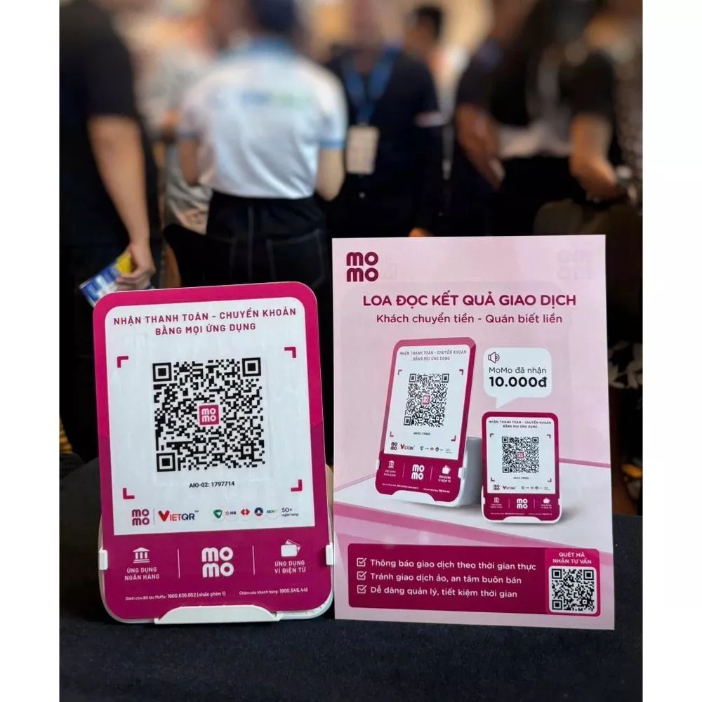 Loa thông báo nhận tiền MoMo chuyển khoản dễ dàng với QR Code