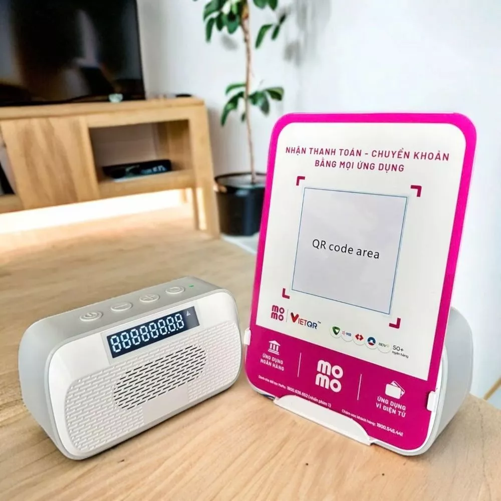 Loa thông báo nhận tiền MoMo chuyển khoản dễ dàng với QR Code