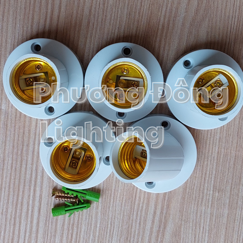 Đuôi Đèn Xoay Thẳng - Xéo Đa Năng E27