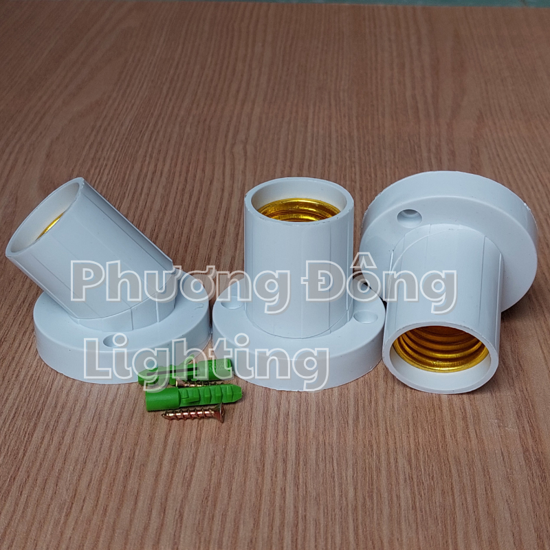 Đuôi Đèn Xoay Thẳng - Xéo Đa Năng E27