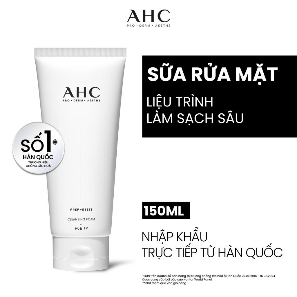 Ảnh Sữa Rửa Mặt AHC Dịu Nhẹ PREP + RESET 150ML 1
