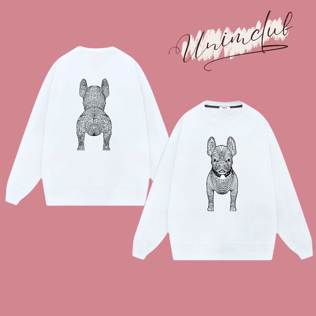 Áo Sweater Chó Pitbull Phong Cách Streetwear Chất Liệu Nỉ Chân Cua Cao Cấp Unim Store - SWT