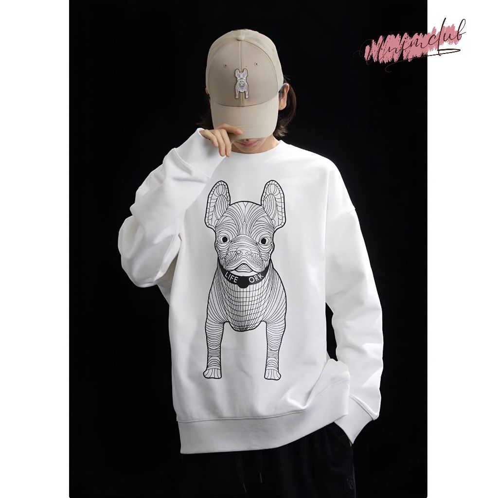 Áo Sweater Chó Pitbull Phong Cách Streetwear Chất Liệu Nỉ Chân Cua Cao Cấp Unim Store - SWT