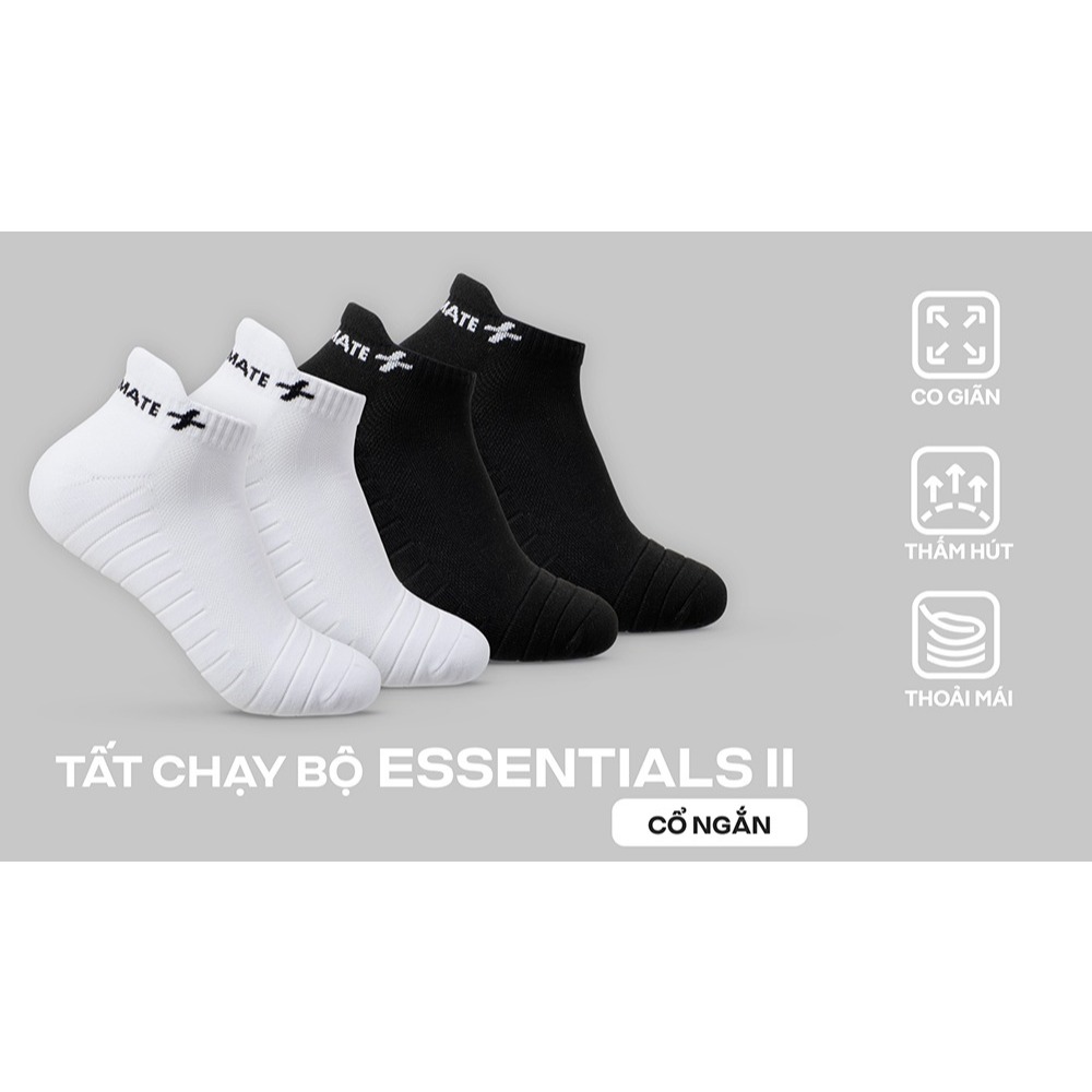[MUA 2 GIẢM 5%]Tất Nam Chạy Bộ Essentials II Coolmate