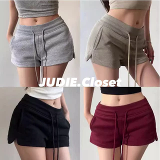 Quần Đùi Nữ Cạp Chun, Quần Short Nữ Dáng Thể Thao Có Dây Rút Quần Đùi Cạp Cao Dáng Ôm Xuân Hè JUDIE.Closet