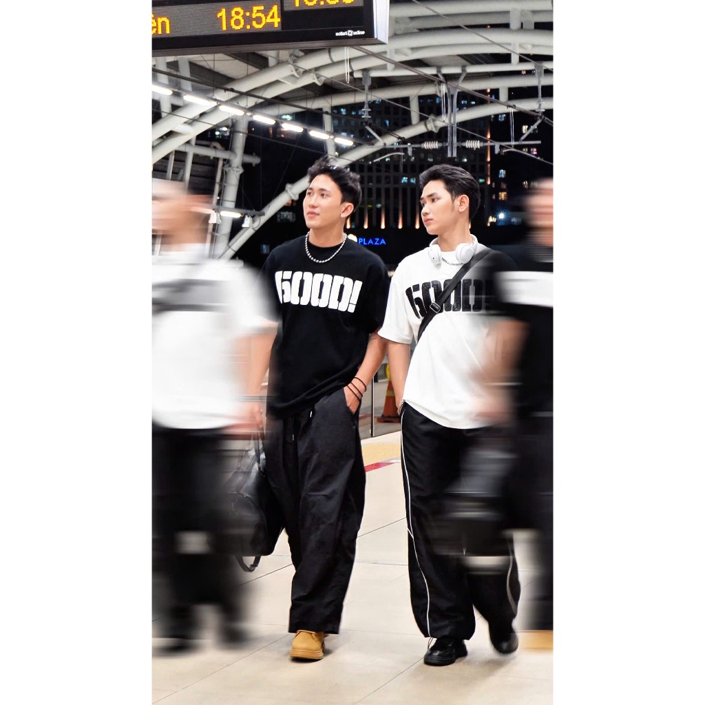 Áo thun Stee Cổ tròn GOOD BARK Chữ nổi in vỏ cây Localbrand ICVCVNI Unisex Menwear Cotton