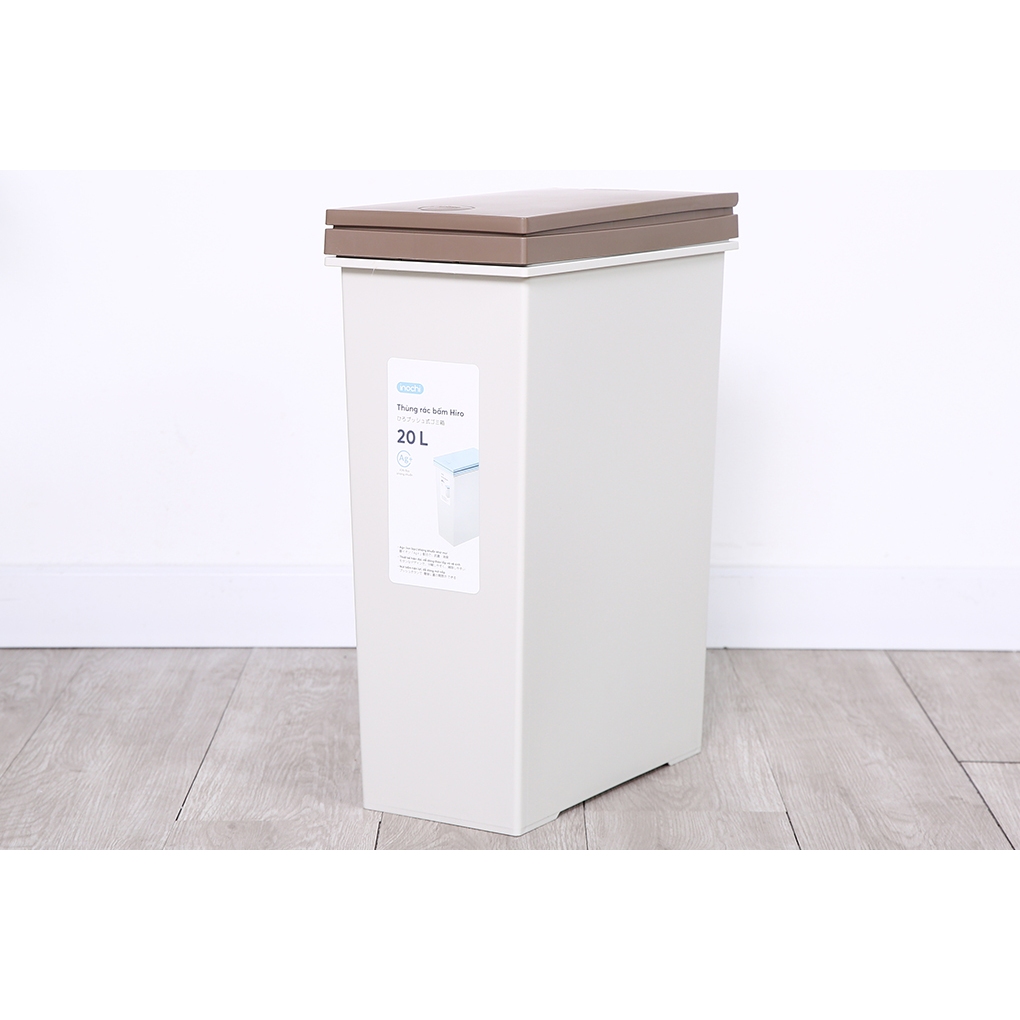 Thùng rác bấm Inochi dung tích 20L tiện lợi
