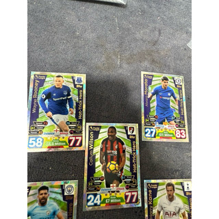 Full Set 5x Thẻ Match Attax Permier League Hattrick Hero Mùa 2017/18 17/18 ( Hàng Chính Hãng )