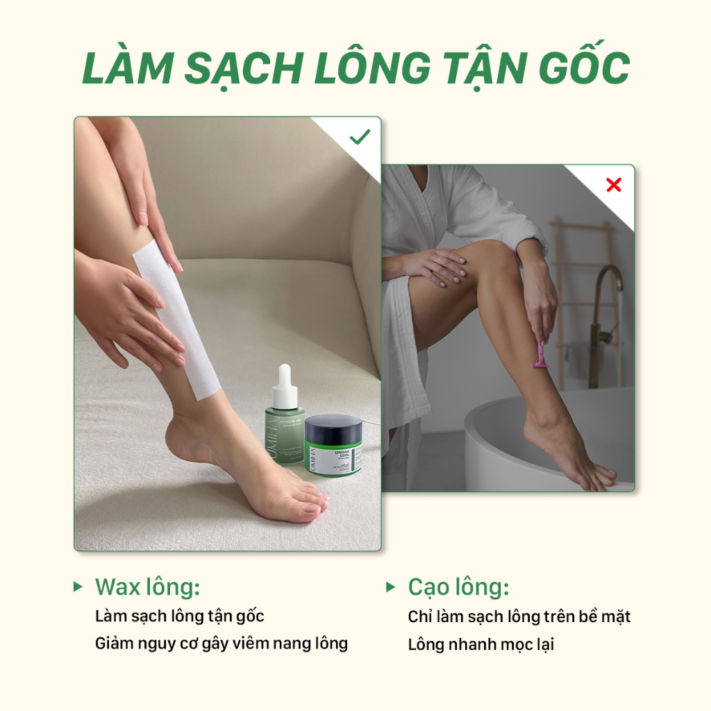 Ảnh Wax lông UMIHA (95gr) - Sáp wax lông bám dính x2 dành riêng cho wax lông, bổ sung Vitamin C giúp sáng da 1