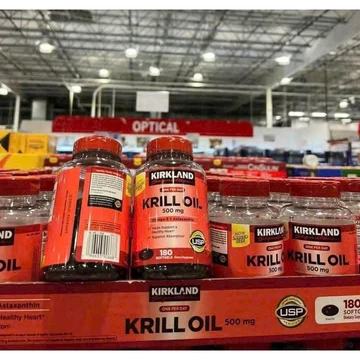 Dầu nhuyễn thể Kirkland Krill Oil 500mg 180viên CHÍNH HÃNG MỸ