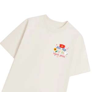 Áo Thun UNISEX form rộng nam nữ in hình 1 mặt Độc lập tự do yêu nước chất Cotton mềm mịn co dãn 2c