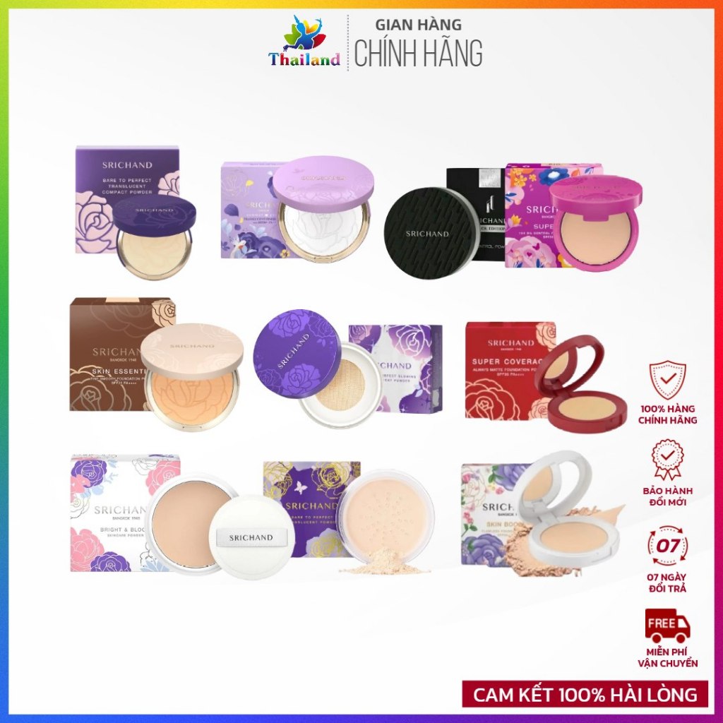 Phấn phủ bột trong suốt Srichand Bare To Perfect Translucent Powder ...