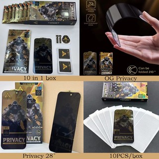 Kính cường lực IPHONE chống nhìn trộm PANDA full màn hình cho IP 16/15/14/13/12/11/x/xs/xr/pro/plus/promax