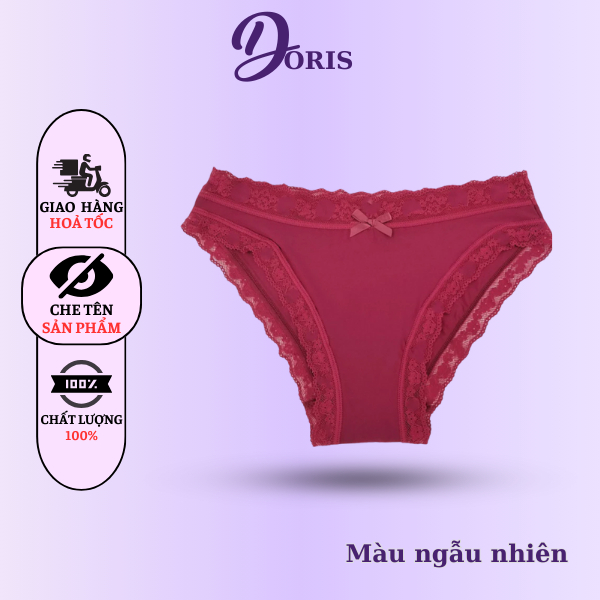 Quần Lót Nữ Thun Lạnh Phối Ren Mềm Mại Sexy Gợi Cảm DORIS - 350