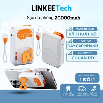 Sạc Dự Phòng 10000mah 20000mah Tích Hợp Sạc Từ Tính, Dây Sạc Đa Năng, Hỗ Trợ Sạc nhanh 22.5W PD