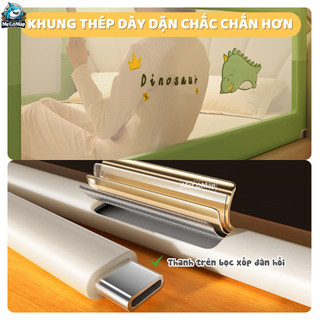 Thanh Chắn Giường Cho Bé Nâng Cấp Cao 105cm, Chắn Giường Pakey Nâng Hạ Dễ Dàng, Chắc Chắn, Bảo Hành 1 Năm