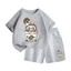 Set Bộ Quần Áo Cho Bé - Chất Vải Cotton Mặc Vào Mùa Hè, Hình Labubu Cốc Coffee Đáng Yêu Cute (M 89)