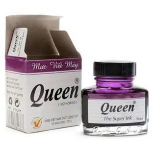 Mực Queen Cho Bút Máy – Mực Đậm, Viết Mượt, Không Nhòe, Dùng Cho Học Sinh Tiểu Học