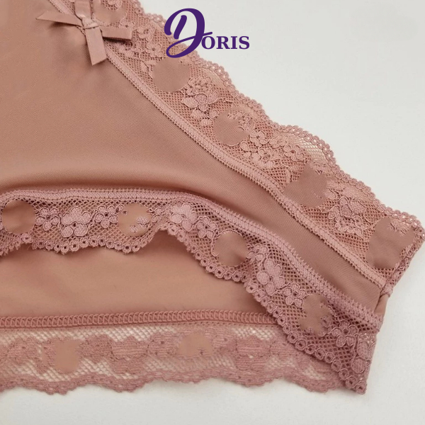 Quần Lót Nữ Thun Lạnh Phối Ren Mềm Mại Sexy Gợi Cảm DORIS - 350