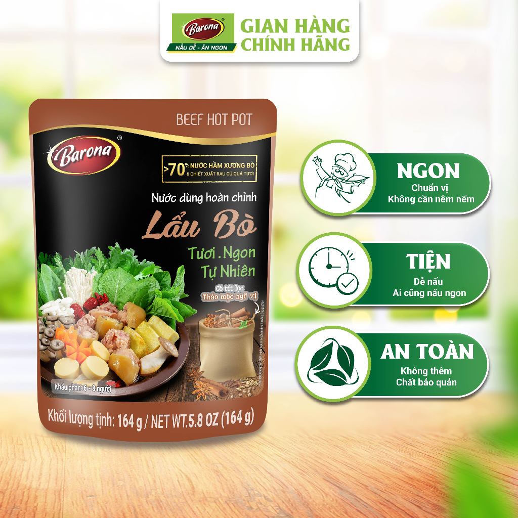 Ảnh Nước dùng Lẩu Barona (Lẩu Thái, Lẩu Kim Chi, Lẩu Riêu Cua, Lẩu Chua Cay, Lẩu Bò, Lẩu Gà, Lẩu Nấm) 2