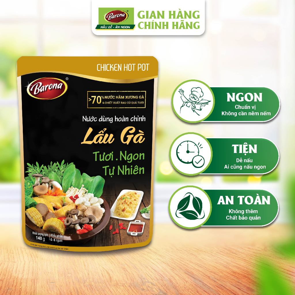 Ảnh Nước dùng Lẩu Barona (Lẩu Thái, Lẩu Kim Chi, Lẩu Riêu Cua, Lẩu Chua Cay, Lẩu Bò, Lẩu Gà, Lẩu Nấm) 4