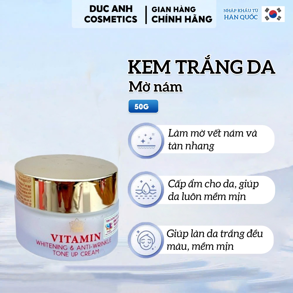 Siêu Kem Trắng Da Glutathione Trắng Da - Mờ Nám - Trẻ Hóa Da Vitamin Bật Sáng Da Tức Thì J Queen Hàn Quốc - DA33