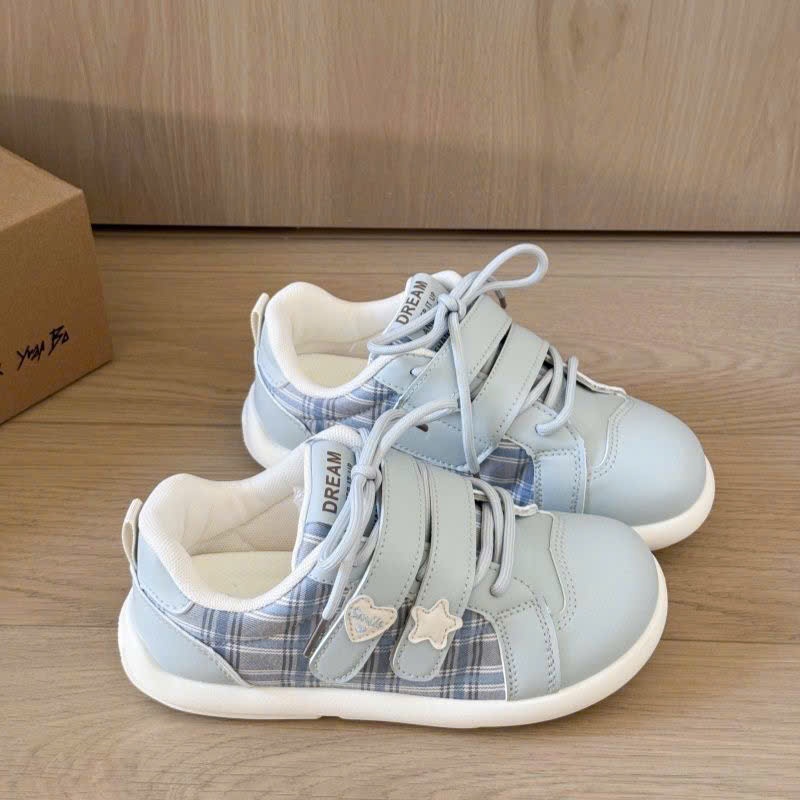 (Sẵn hồng 39) Giày Thể Thao Velcro Mũi Tròn Phong Cách Hàn Quốc Dễ Thương