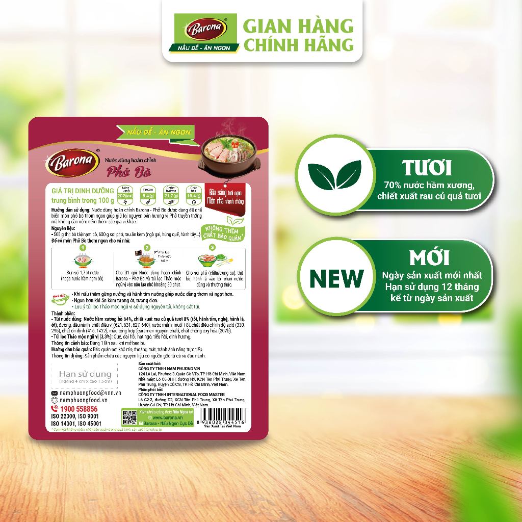 Ảnh Combo 1 gói Nước dùng Phở Bò 150g và 1 gói Nước dùng Phở Gà 145g [Tặng 1 hũ Sate Tôm Siêu Ngon 100g] 3