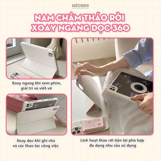 [Mẫu 2026] Bao da Cute Nam Châm Xoay x Origami dành cho iPad - Hỗ trợ tháo rời linh hoạt, bảo vệ chống sốc by MèoBer