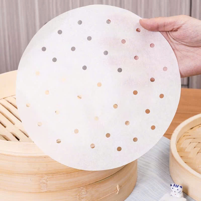 GIẤY NẾN ĐỤC LỖ CHO THỰC PHẨM GIÒN RỤM - Set Giấy Nến Dễ Dàng Sử Dụng Nồi Chiên Không Dầu,Giấy Hỗ Trợ Lót Xửng Hấp