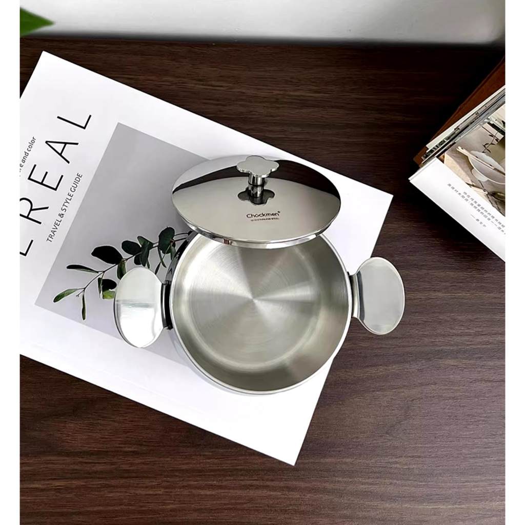 Nồi Chockmen 10cm Có Nắp, Nồi Tai Gấu Mini Dùng Được Tất Cả Bếp CKM231